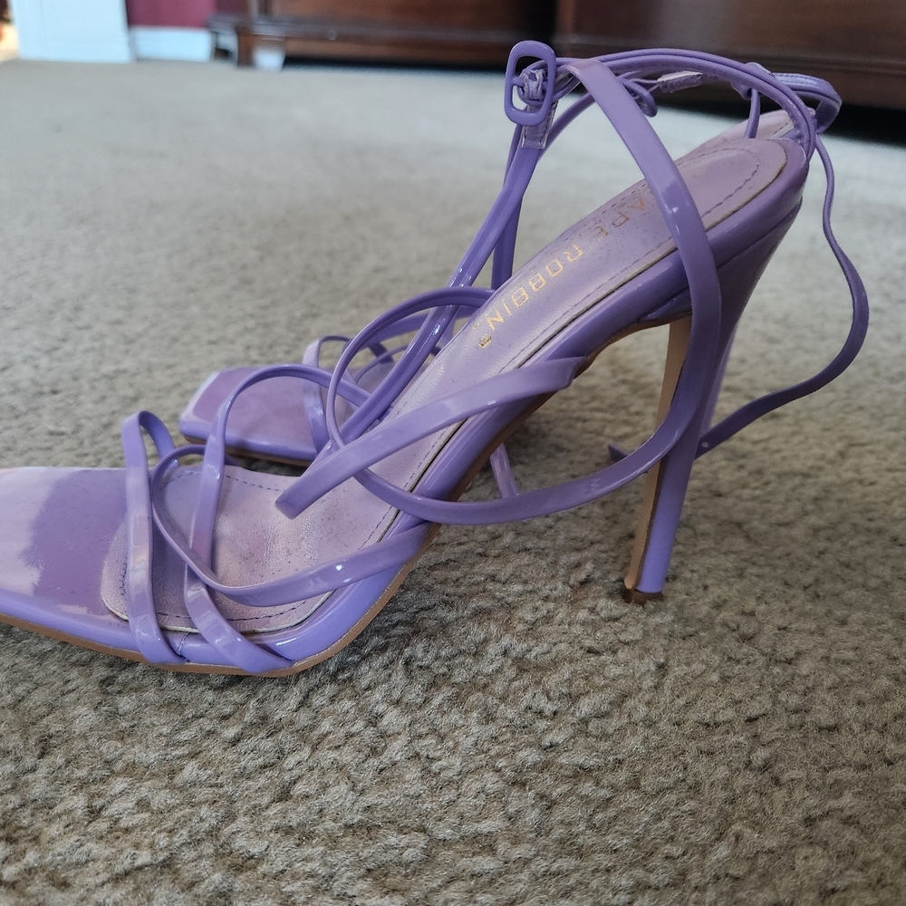Cape Robbin Purple Strappy Stiletto Heels